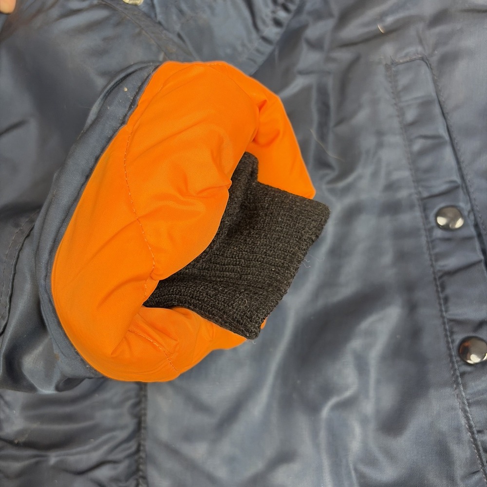 Golden Fleece N-3B Flying Jacket Mens 46 Navy Blue‎ Vintage Snorkel Parka USA - Picture 10 of 16